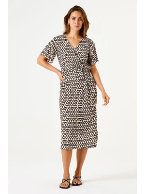 Garcia Sukienka w kolorze biało-brązowym rozmiar: M