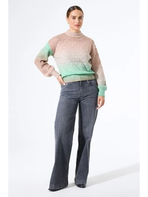 Garcia Sweter w kolorze beżowo-miętowym rozmiar: M