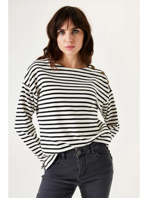 Garcia Sweter w kolorze biało-czarnym rozmiar: M