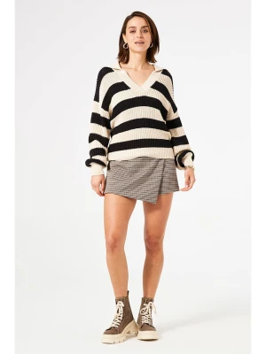 Garcia Sweter w kolorze czarno-beżowym rozmiar: XXL