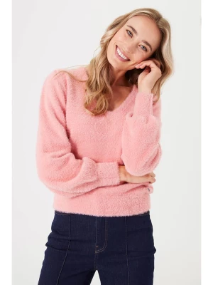 Garcia Sweter w kolorze jasnoróżowym rozmiar: L