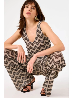 Garcia Top w kolorze ciemnobrązowo-beżowym rozmiar: M