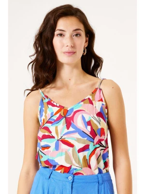 Garcia Top w kolorze kremowym ze wzorem rozmiar: M