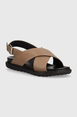 GARMENT PROJECT sandały skórzane Lola Sandal damskie kolor brązowy GPWF2545