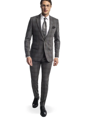 garnitur belwin 315/a szary slim fit Recman