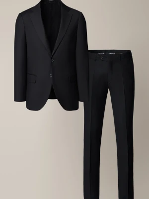 Garnitur Czarny Wełniany z Elastycznym Pasem Brecon Lancerto