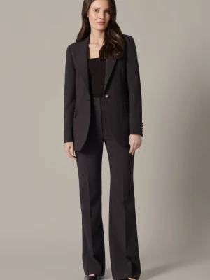 Garnitur Damski Brązowy z Dzwonami Lancerto