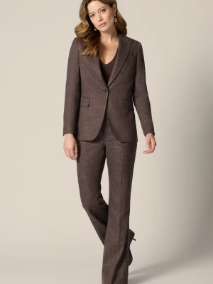 Garnitur Damski Brązowy z Dzwonami Lancerto