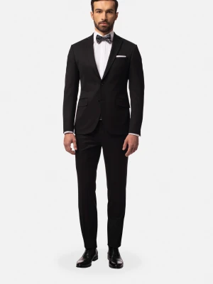 GARNITUR DAVALO 318 CZARNY SUPER SLIM FIT Recman