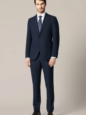 Garnitur Granatowy z Elastycznym Pasem Apricale Lancerto