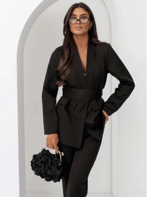 Garnitur marynarka i proste spodnie NIRALI - czarny  magmac 