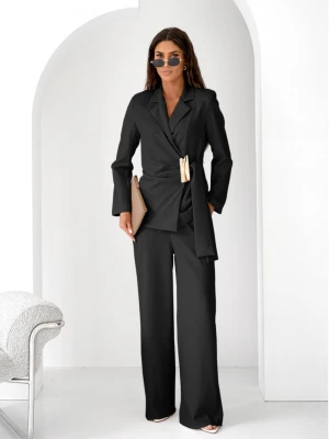 Garnitur marynarka i szerokie spodnie ORION - czarny  magmac 