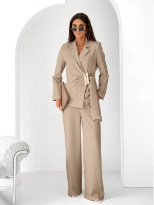 Garnitur marynarka i szerokie spodnie ORION - mocha mousse  magmac 