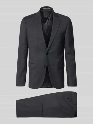 Garnitur o kroju regular fit z marynarką na 2 guziki Bugatti