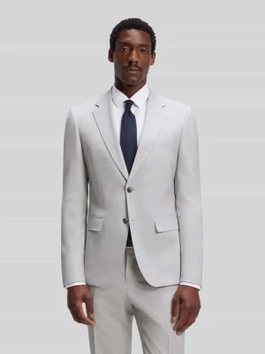 Garnitur o kroju slim fit z czystej żywej wełny model 'H-HUGE-2PCS-263' Boss Jasnoszary