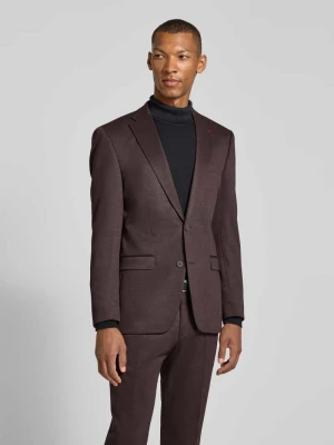garnitur o kroju slim fit z dodatkiem streczu Roy Robson Purpurowy