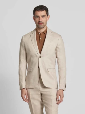 Garnitur o kroju slim fit z drobnym, fakturowanym wzorem model ‘Lino’ Selected Homme