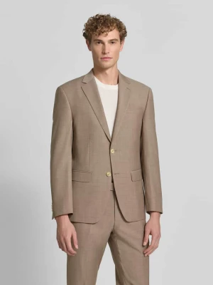 Garnitur o kroju slim fit z mieszanka żywej wełny HECHTER PARIS Beżowy