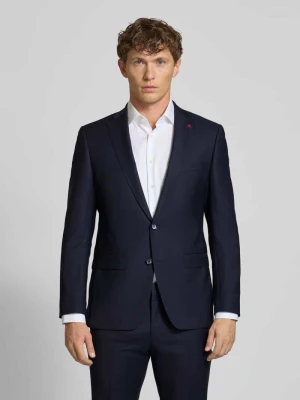 Garnitur o kroju slim fit z żywej wełny z marynarką na 2 guziki Roy Robson