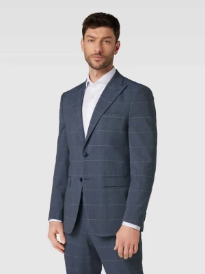 Garnitur o kroju slim fit ze wzorem w kratę glencheck model ‘LIAM’ Selected Homme