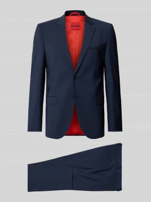 Garnitur o kroju super slim fit z mieszanki wełny model 'ARTI/HESTEN' Hugo Granatowy