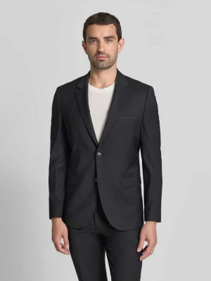 Garnitur o kroju super slim fit z mieszanki wełny model 'ARTI/HESTEN' Hugo Czarny