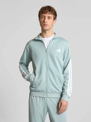 Garnitur z dzianiny dresowej o kroju regular fit z paskami w kontrastowym kolorze adidas Sportswear