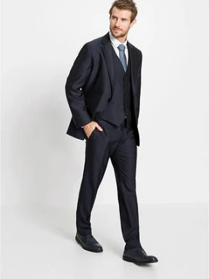 Garnitur z kamizelką i krawatem (4 części), regular fit bonprix