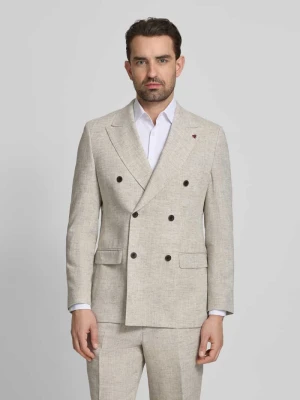 Garnitur z mieszanka wiskozy z dwurzędową marynarka Roy Robson