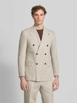 Garnitur z mieszanka wiskozy z dwurzędową marynarka Roy Robson