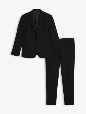 Garnitur z super stretchem 2-częściowy, slim fit BonPrix czarny