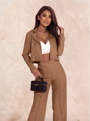 Garnitur z szerokimi nogawkami CHASE - cappuccino  magmac 