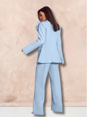 Garnitur z szerokimi spodniami ENOJA - błękitny  magmac 