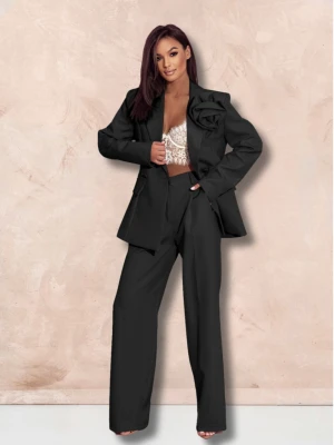 Garnitur z szerokimi spodniami ENOJA - czarny  magmac 