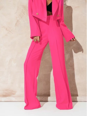 Garnitur z szerokimi spodniami HAJAM - fuksjowy  magmac 