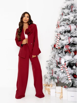 Garnitur z szerokimi spodniami KENZO - bordowy  magmac 
