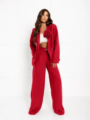 Garnitur z szerokimi spodniami KENZO - czerwony  magmac 