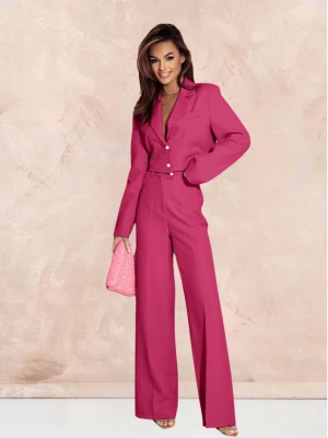 Garnitur z szerokimi spodniami YUKARI - fuksjowy  magmac 
