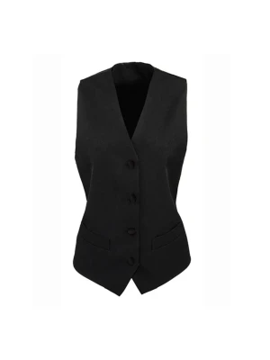 Garniturowa, czarna kamizelka damska EASY LAÏF