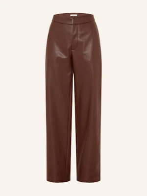 Gauchere Spodnie Marlena Z Imitacji Skóry braun