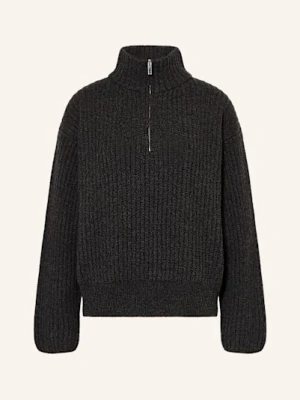 Gauchere Sweter Typu Troyer grau