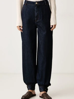 Gaudi jeansy jogger damskie granatowy