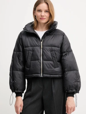 Gaudi kurtka kolor czarny zimowa oversize 521BD35012