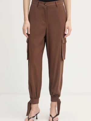 Gaudi spodnie cargo damskie z wiskozy