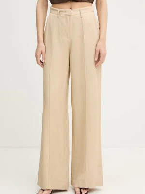 Gaudi spodnie straight damskie z wiskozą