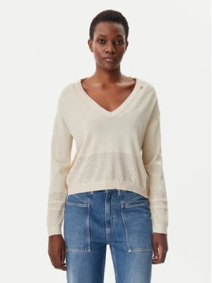 Gaudi Sweter 511BD53022 Beżowy Regular Fit