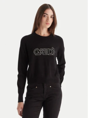 Gaudi Sweter 521BD53023 Czarny Regular Fit