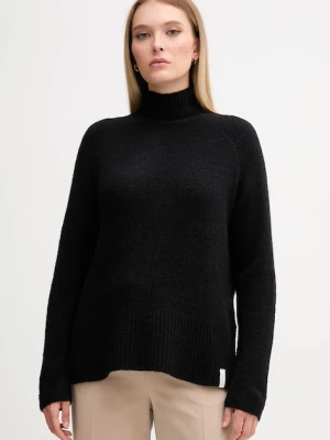Gaudi sweter damski kolor czarny z golfem 521FD53011