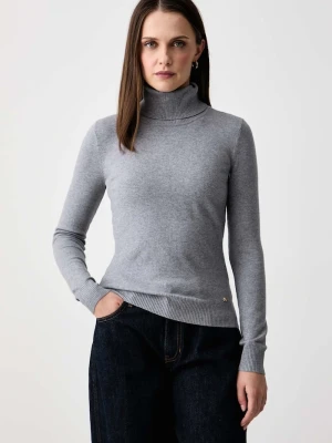Gaudi sweter damski z wiskozą szary