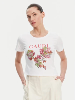 Gaudi T-Shirt 511BD64036 Biały Regular Fit